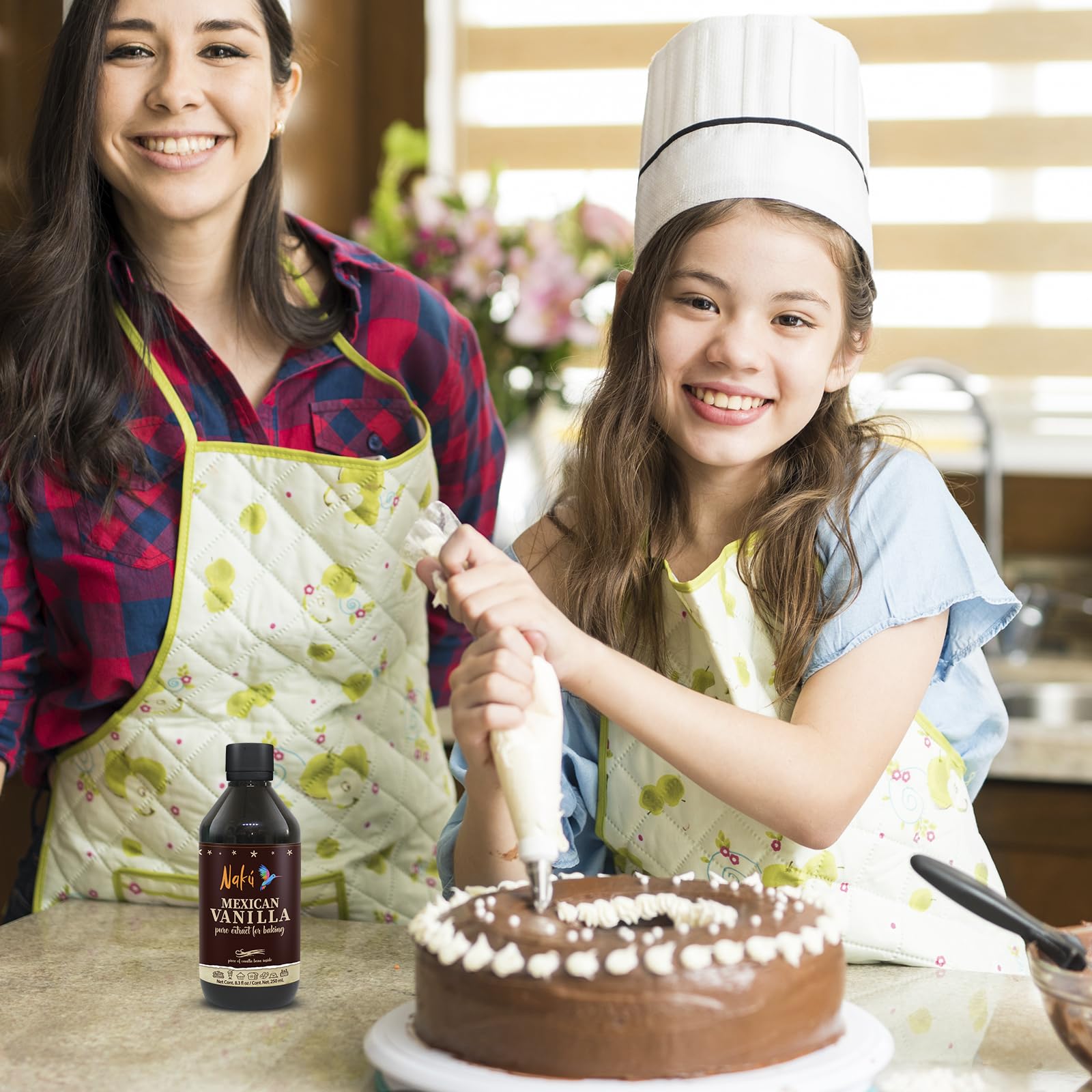 Naku Desserts with vanilla extract swirled showcase elevated flavor in pastries.