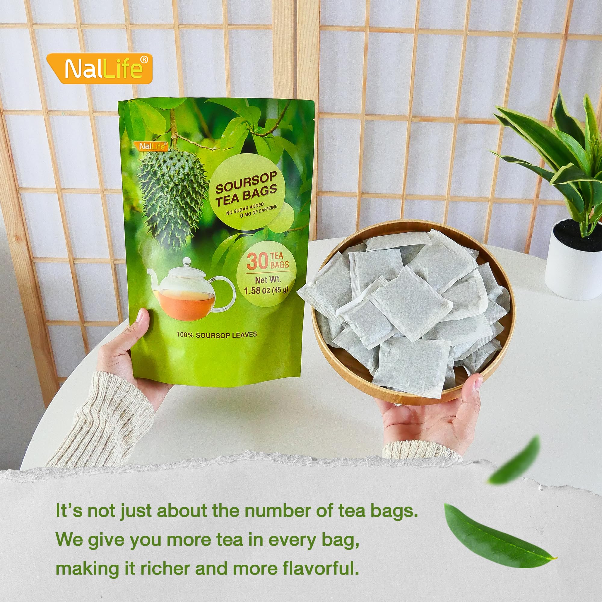 NalLife desiccant packet helps keep tea dry