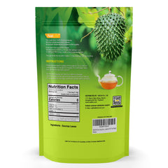 NalLife soursop tea bag detail showing authentic leaf pieces