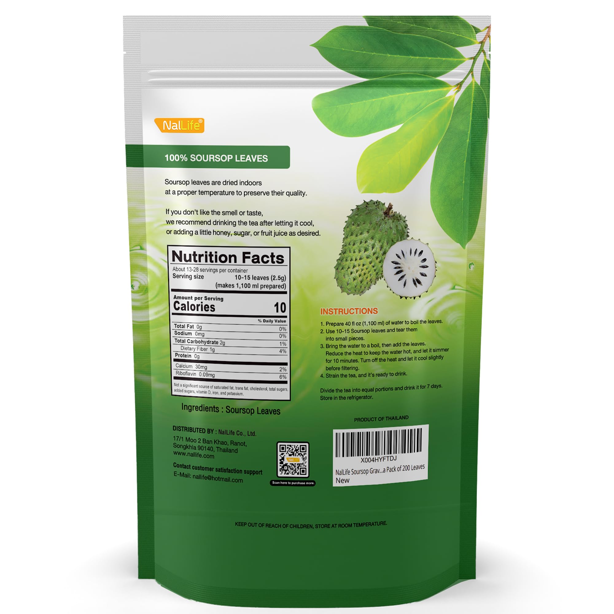NalLife soursop leaves air-drying preserves color and aroma.