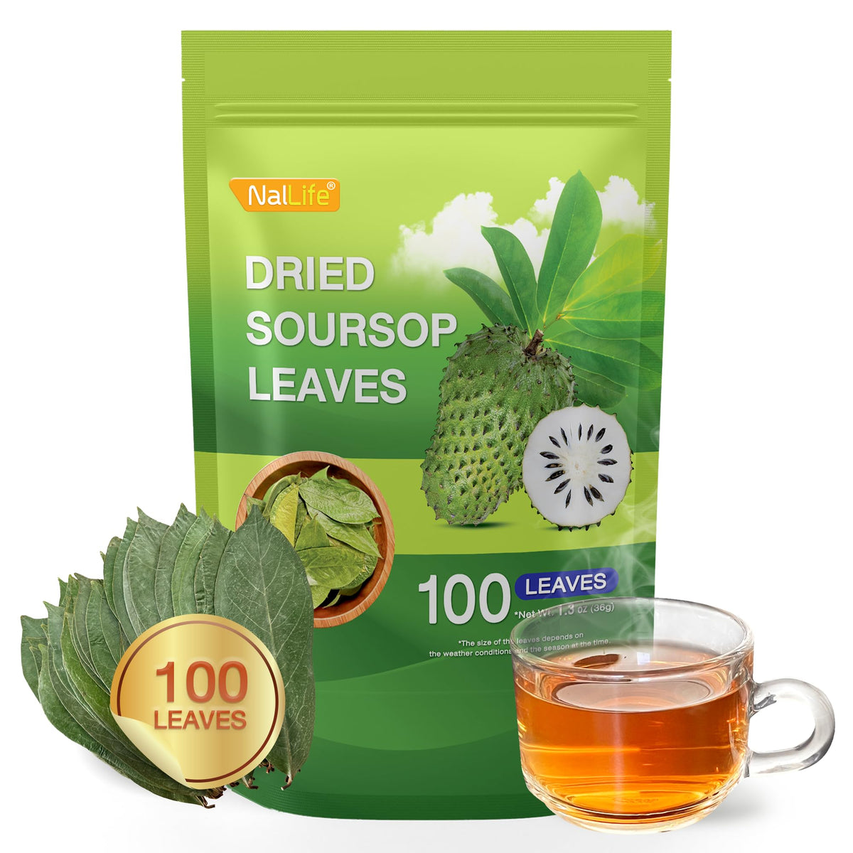 NalLife Soursop Leaves – Tea bundle from our plantation, ideal for home brewing.