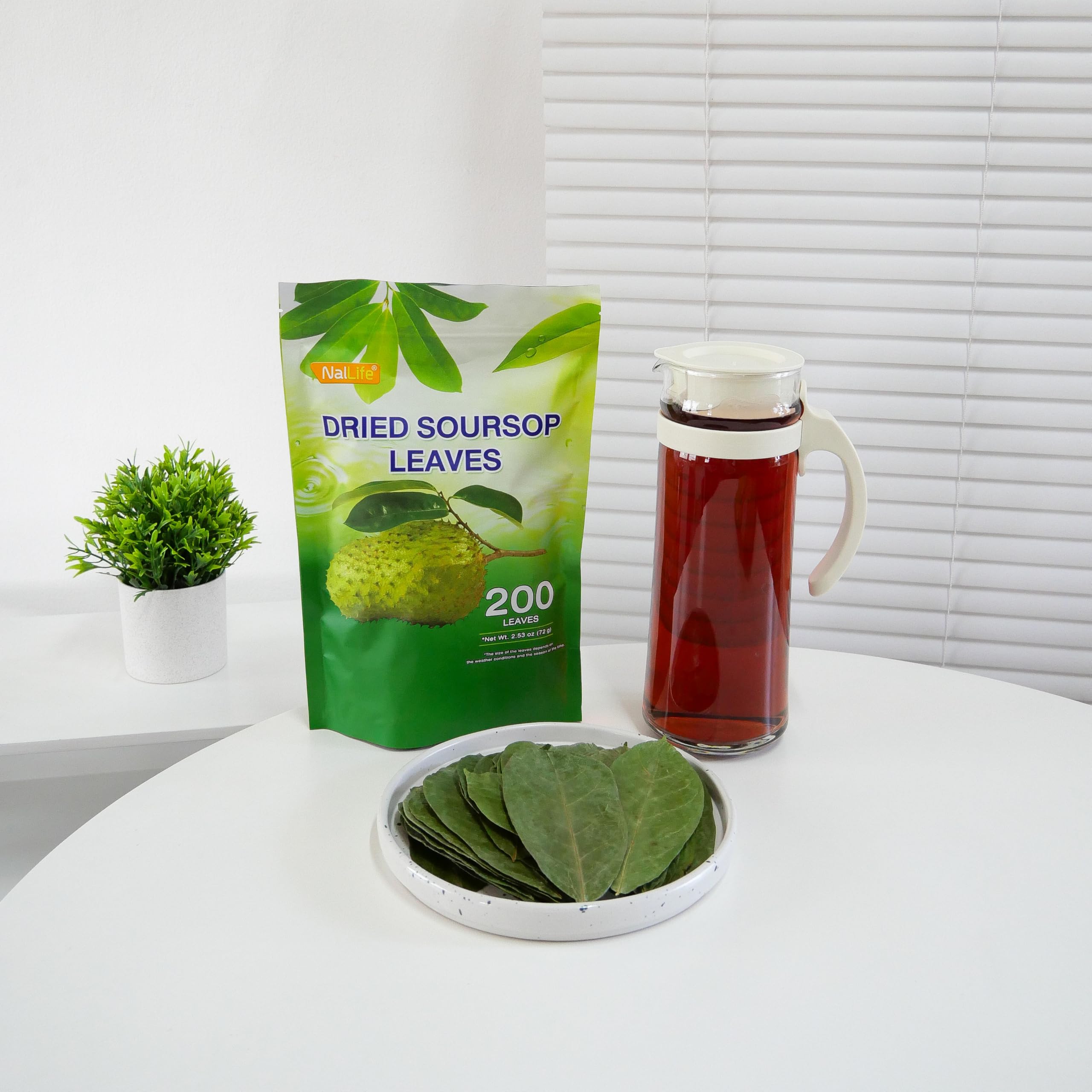 NalLife soursop tea aroma ready to drink after brewing.