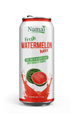 Namai Watermelon Juice ingredients label, single-ingredient natural option for simple sipping.