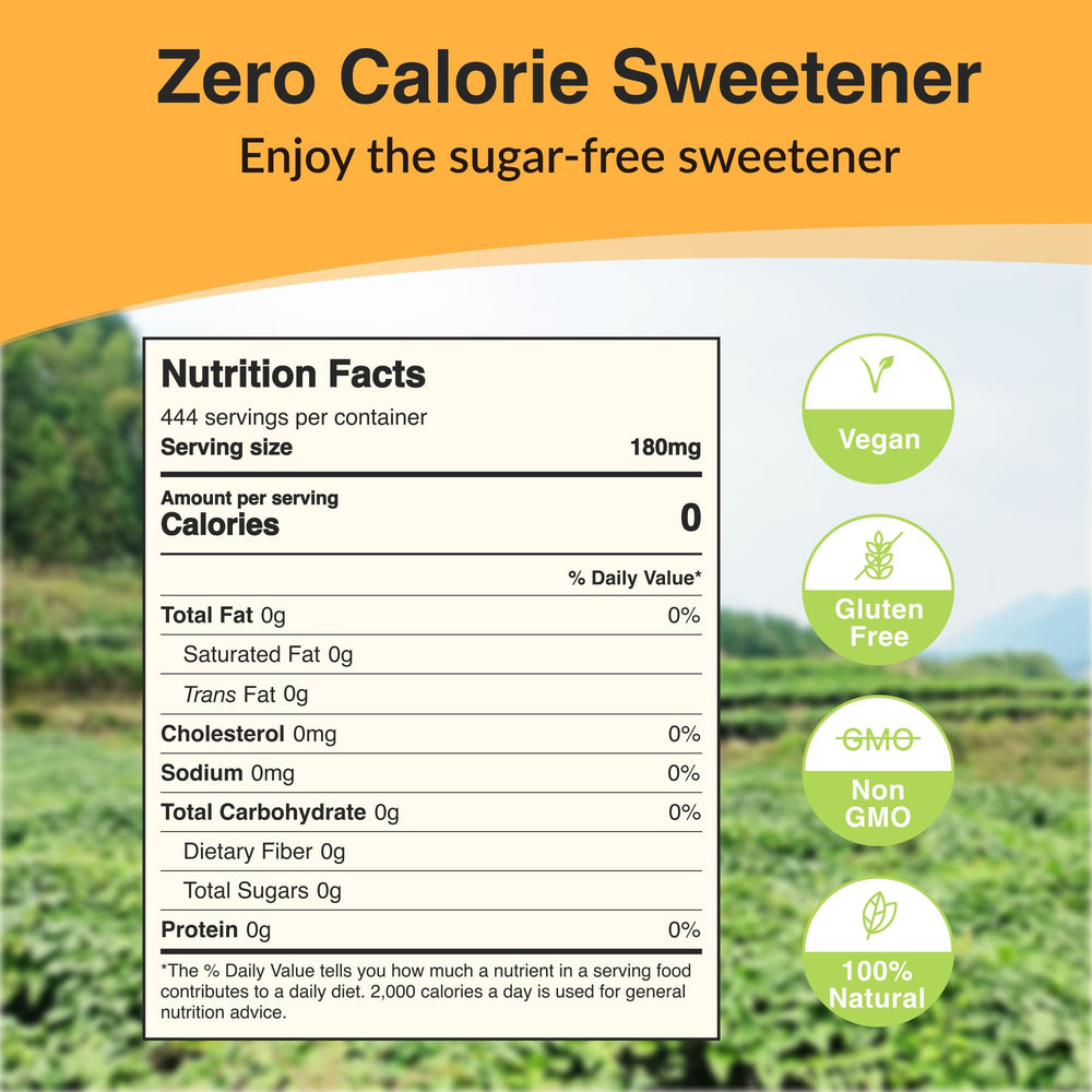 NAMANNA monk fruit sweetener pour captures sugar-free sweetness in coffee.