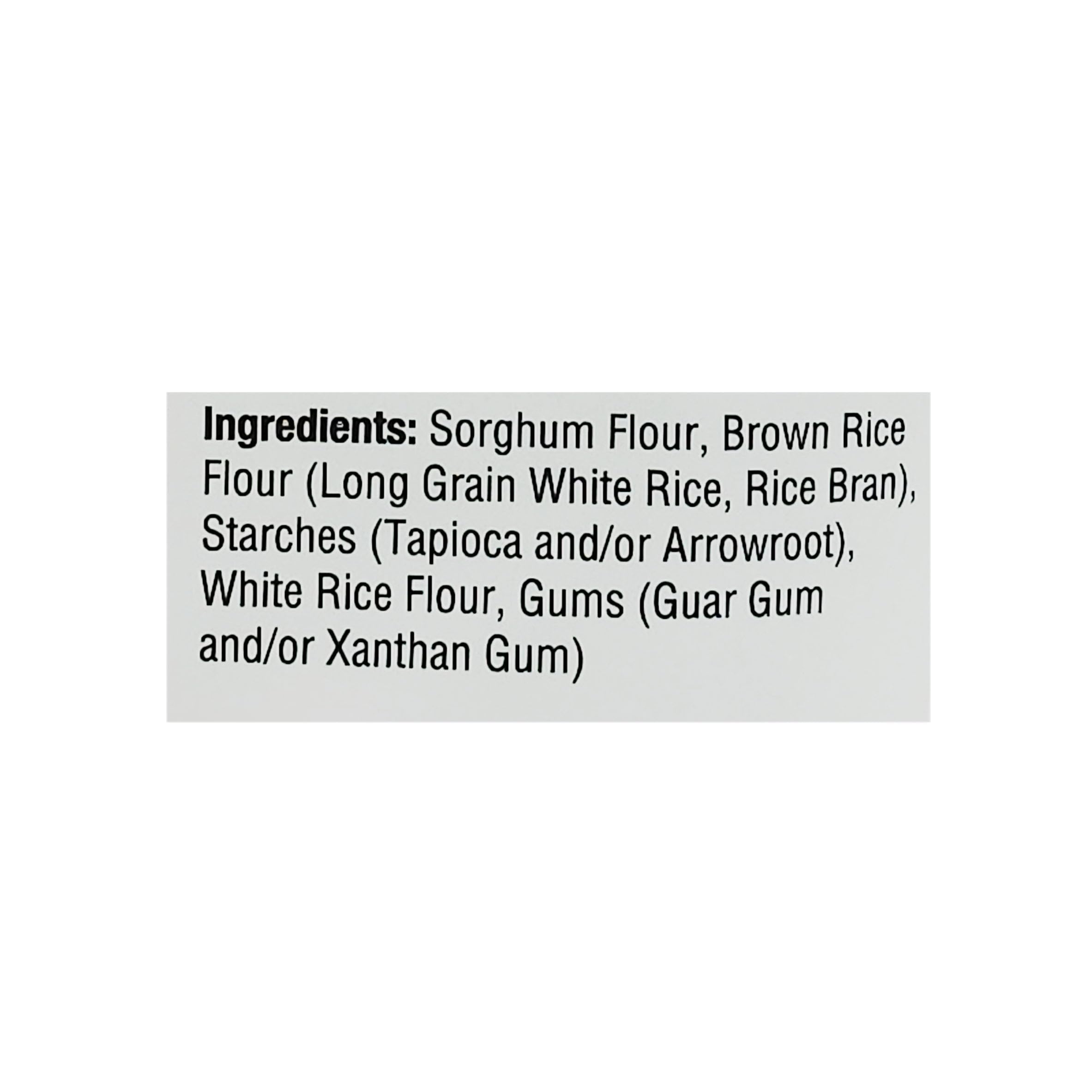 Namaste Foods brown rice base shown as the gluten-free ingredient.
