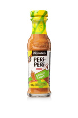 Nando's Lemon & Herb Peri Peri sauce bottle for vibrant marinades and tasty wings