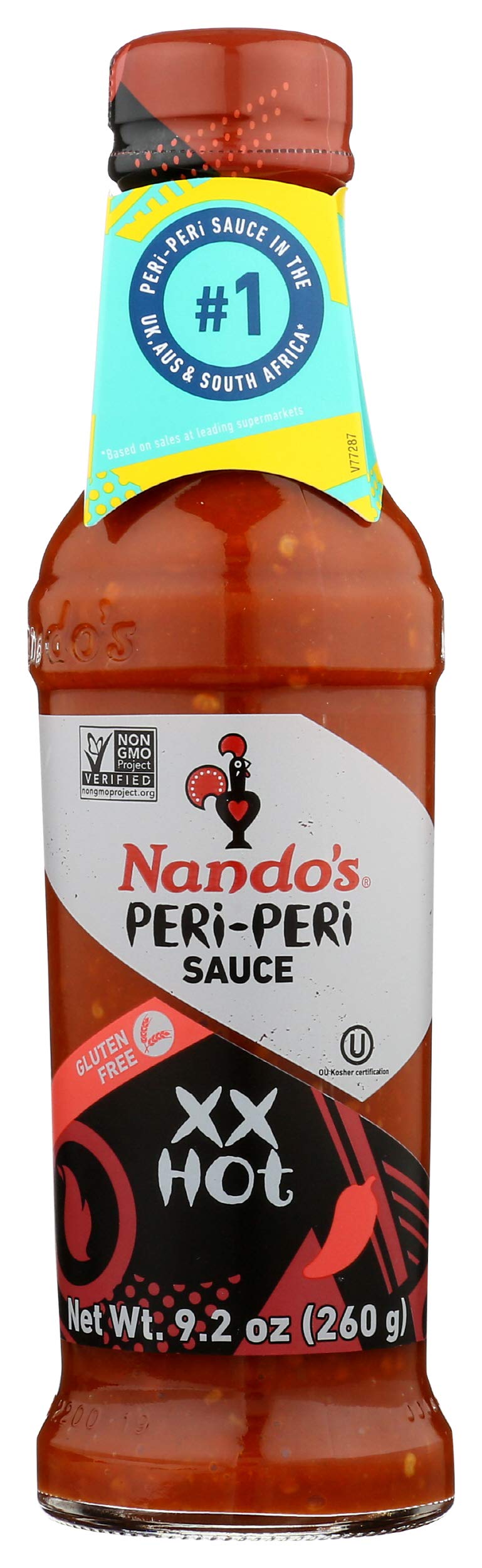Nando's Peri-Peri Extra Hot bottle pour for bold grilled chicken flavor