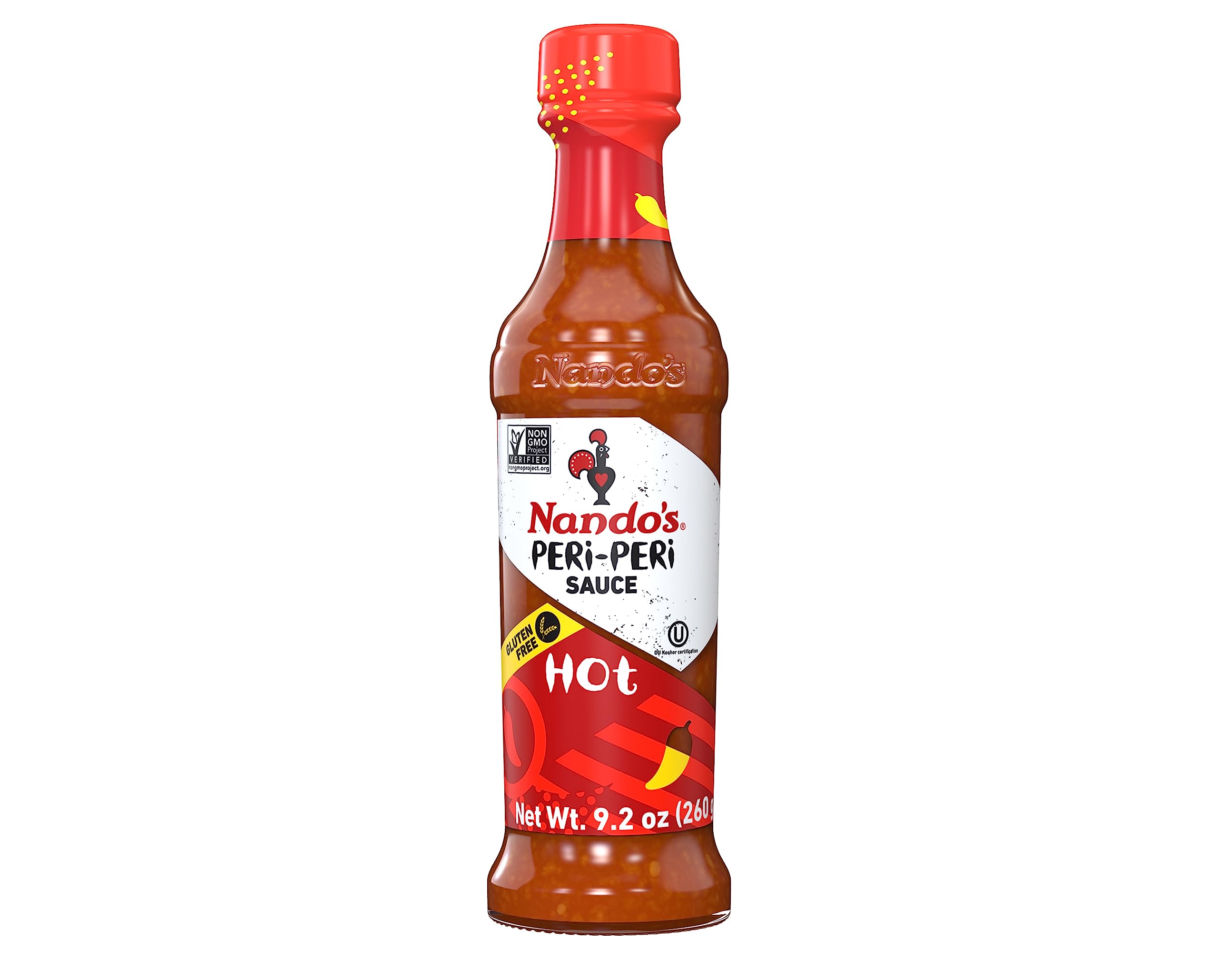 Nando's PERi-PERi hot sauce bottle close-up highlighting bold flavor