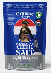 Napoleon's Celtic Salt coarse bag for everyday seasoning