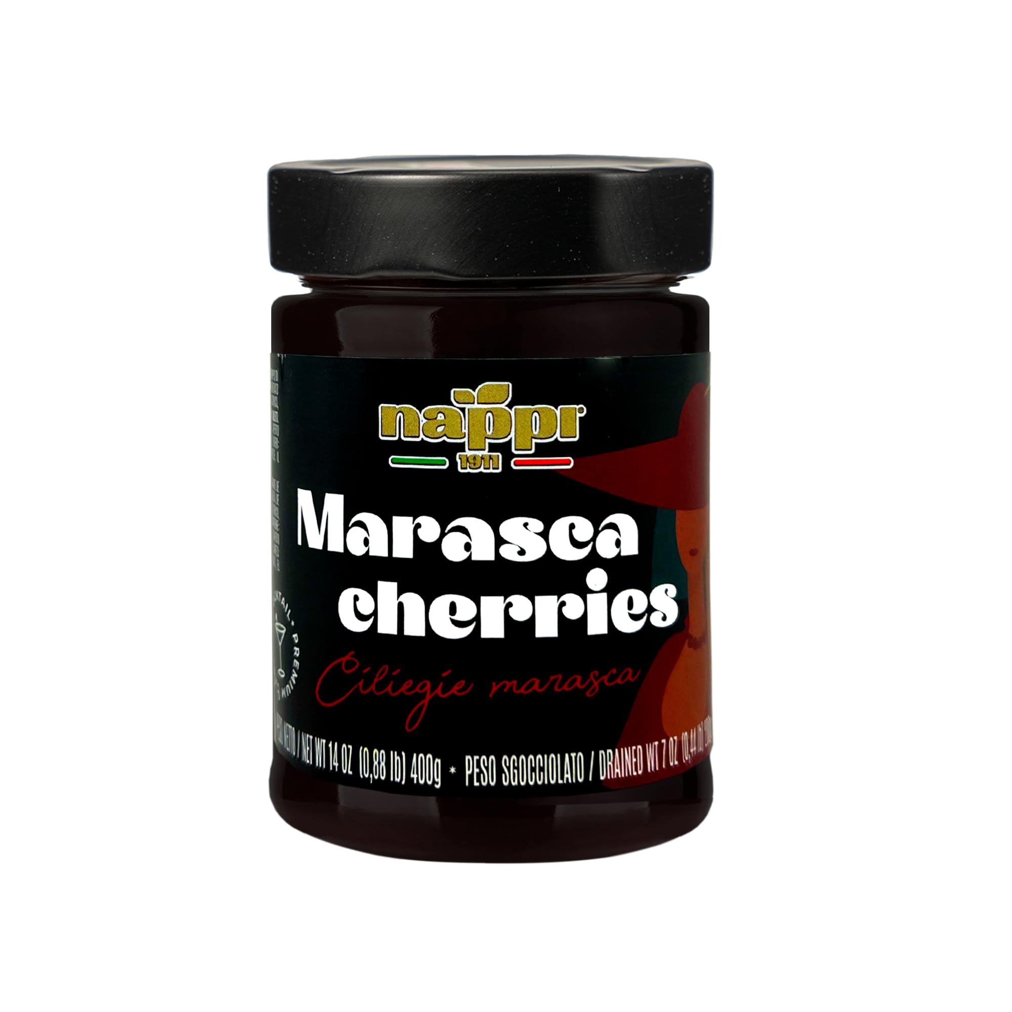 Nappi 1911 marasca cherries cocktail garnish for refined drinks
