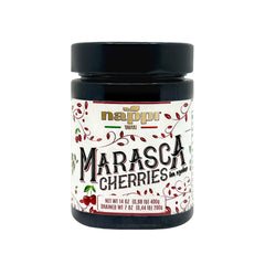 Nappi 1911 marasca cherries in syrup bottle add rich flavor for cocktails
