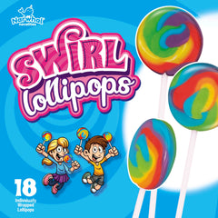 Narwhal Novelties swirl lollipops 4-8 inch for eye-catching treats