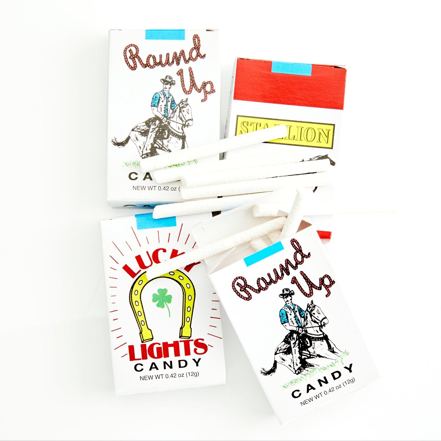 Nassau Candy World's King Size Cigarettes 24-case packaging ideal for parties.