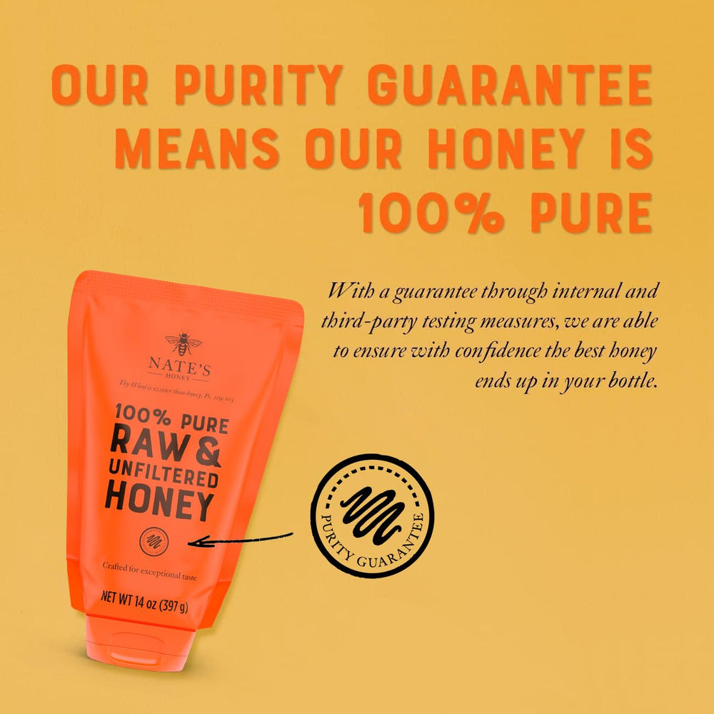 Nate's Honey drizzle over tea or yogurt for natural sweetness.