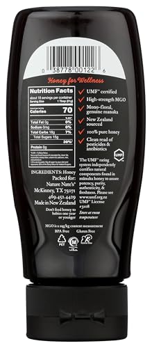 Nate's Honey Manuka 263 MGO jar label shows rich aroma and authentic Manuka character.