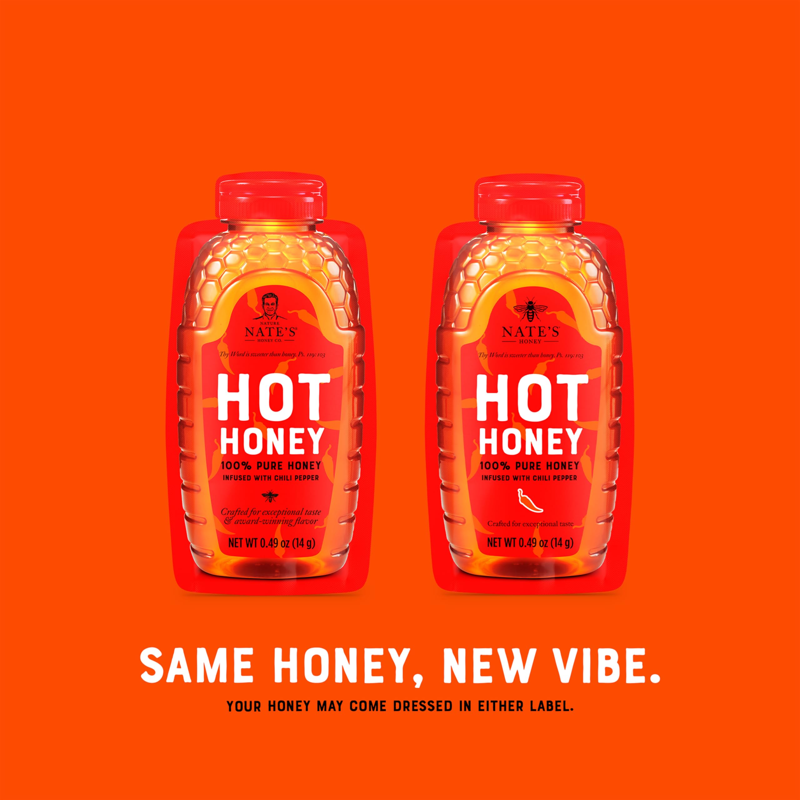 Nate's Honey Minis 0.49oz packets deliver portable spice.