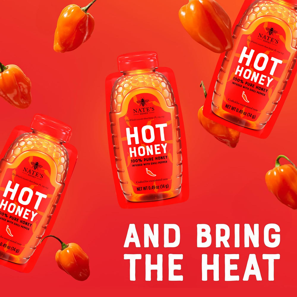 Nate's Honey Minis lunchbox stash for sweet heat on the go.