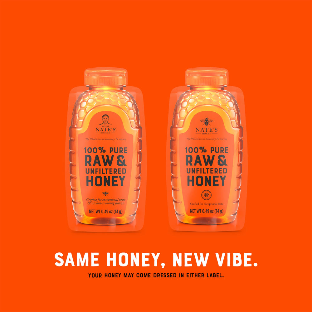Nate's Honey Minis on-the-go design fits lunchboxes and gym bags.