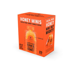 Nate's Honey Minis tear-top packet for mess-free drizzle on the go.