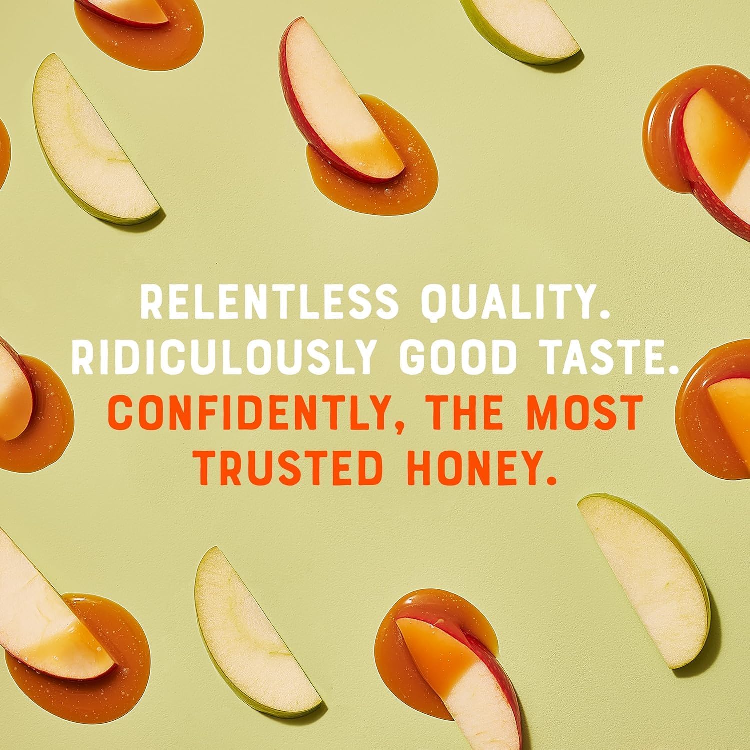 Nate's Honey pollen visible close-up emphasizes natural goodness and depth of flavor.