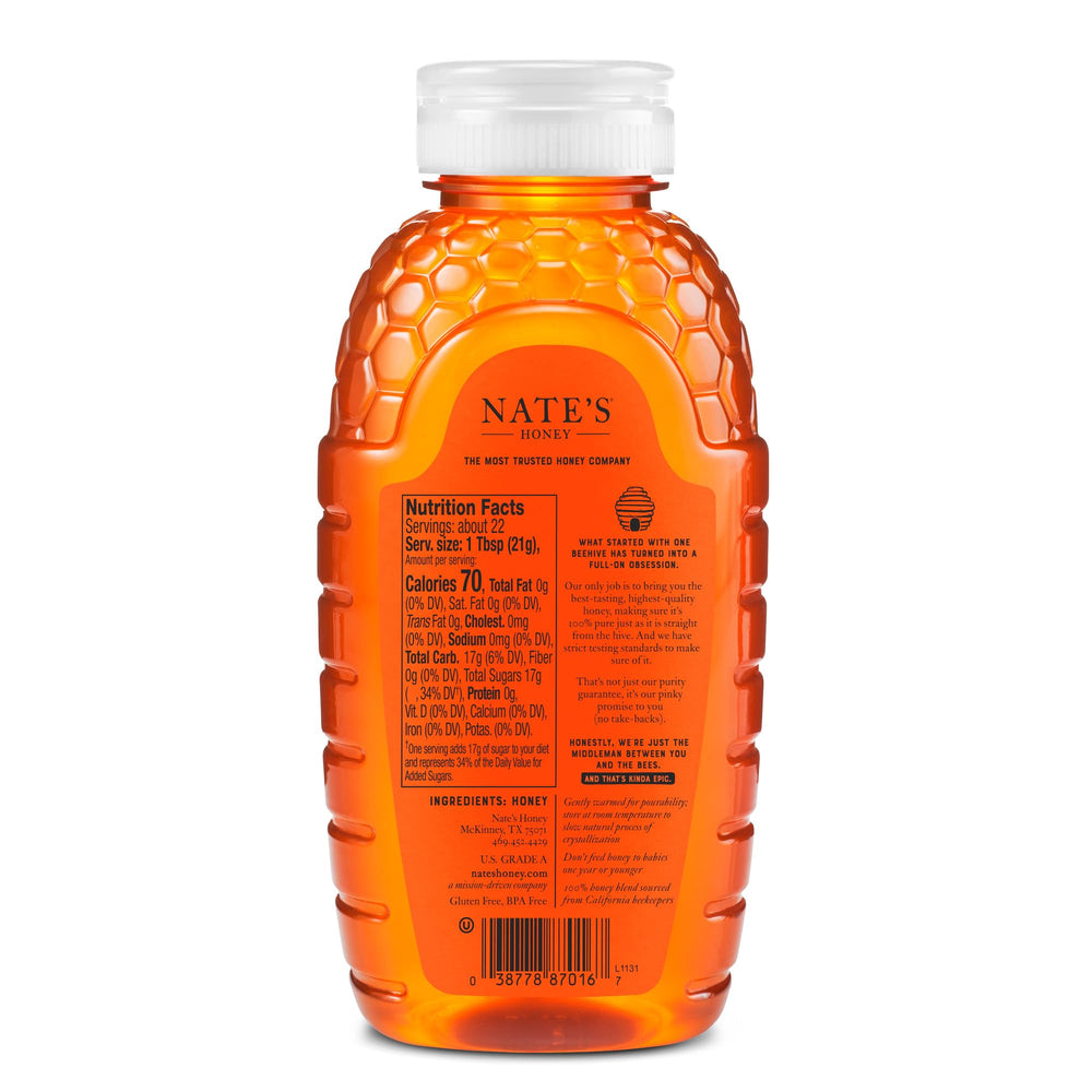 Nate's Honey strict testing standards ensure consistent, pure honey.