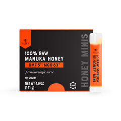 Nate's Manuka Honey Minis packets offer mess-free on-the-go sweetness for daily wellness.