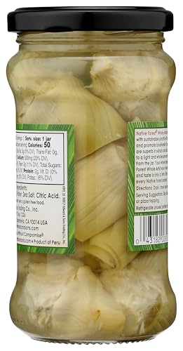 Native Forest artichoke hearts closeup showing tender pieces