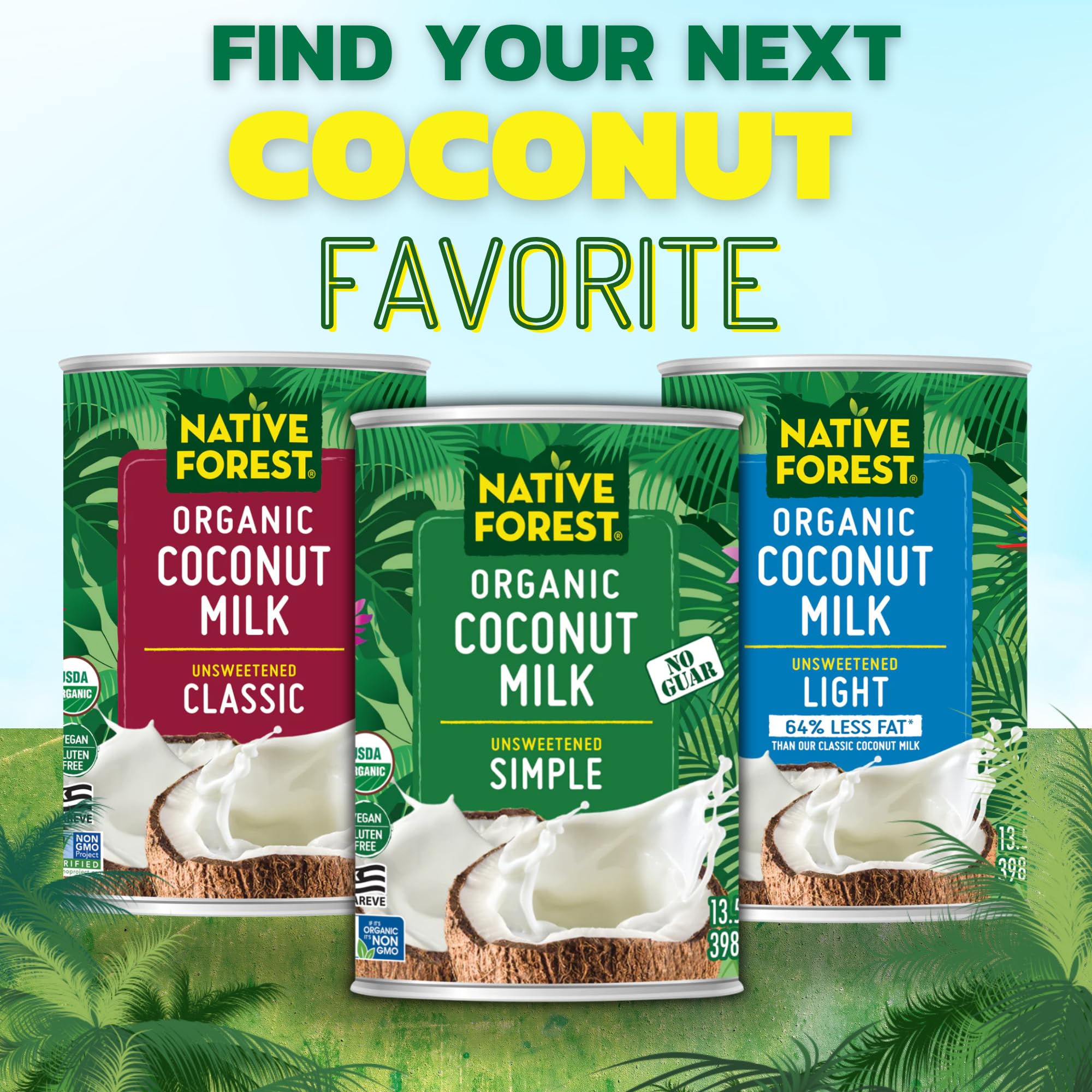 Native Forest kitchen scene with coconut cream ready to blend into recipes