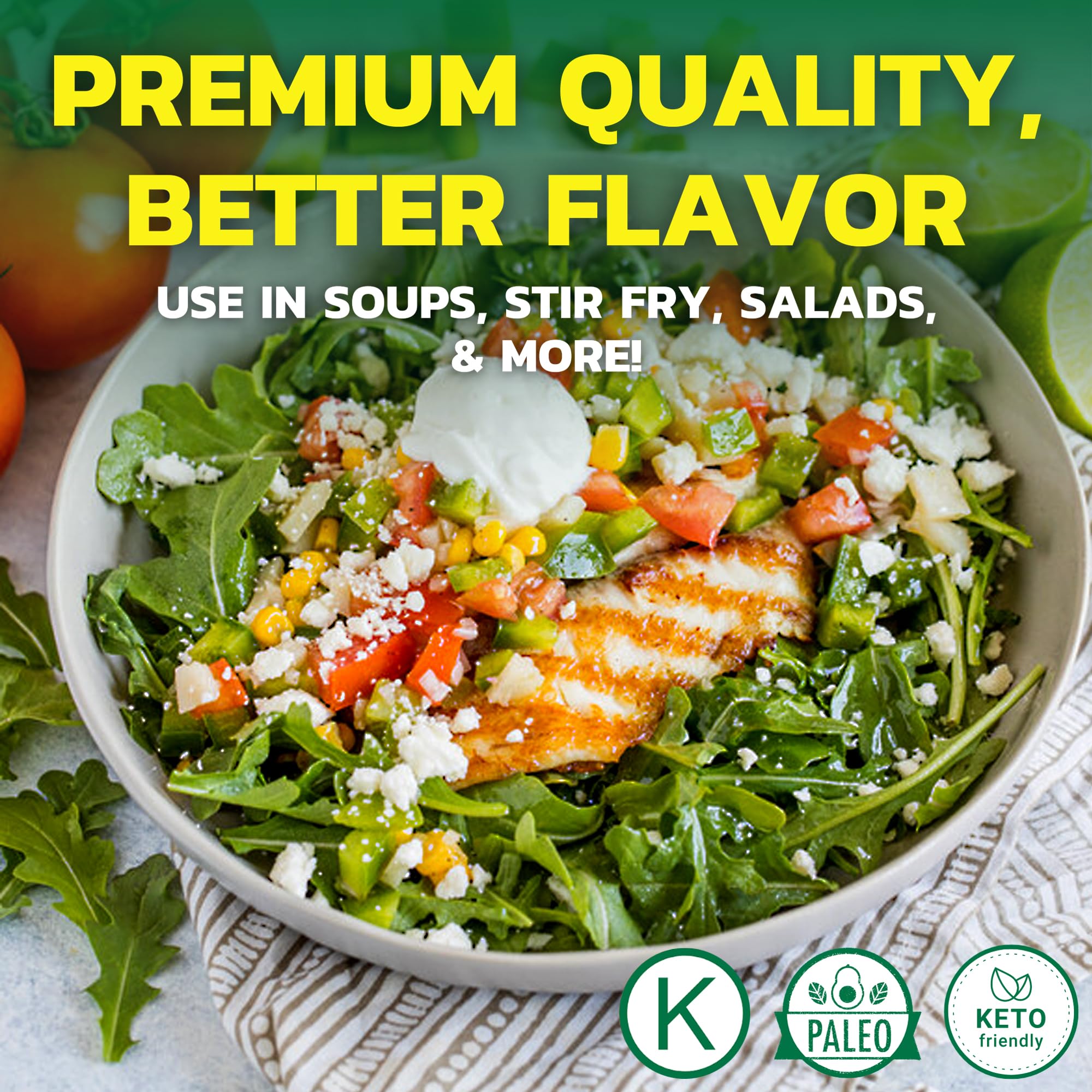 Native Forest Water Chestnuts in a salad bowl, bright crunch and freshness.