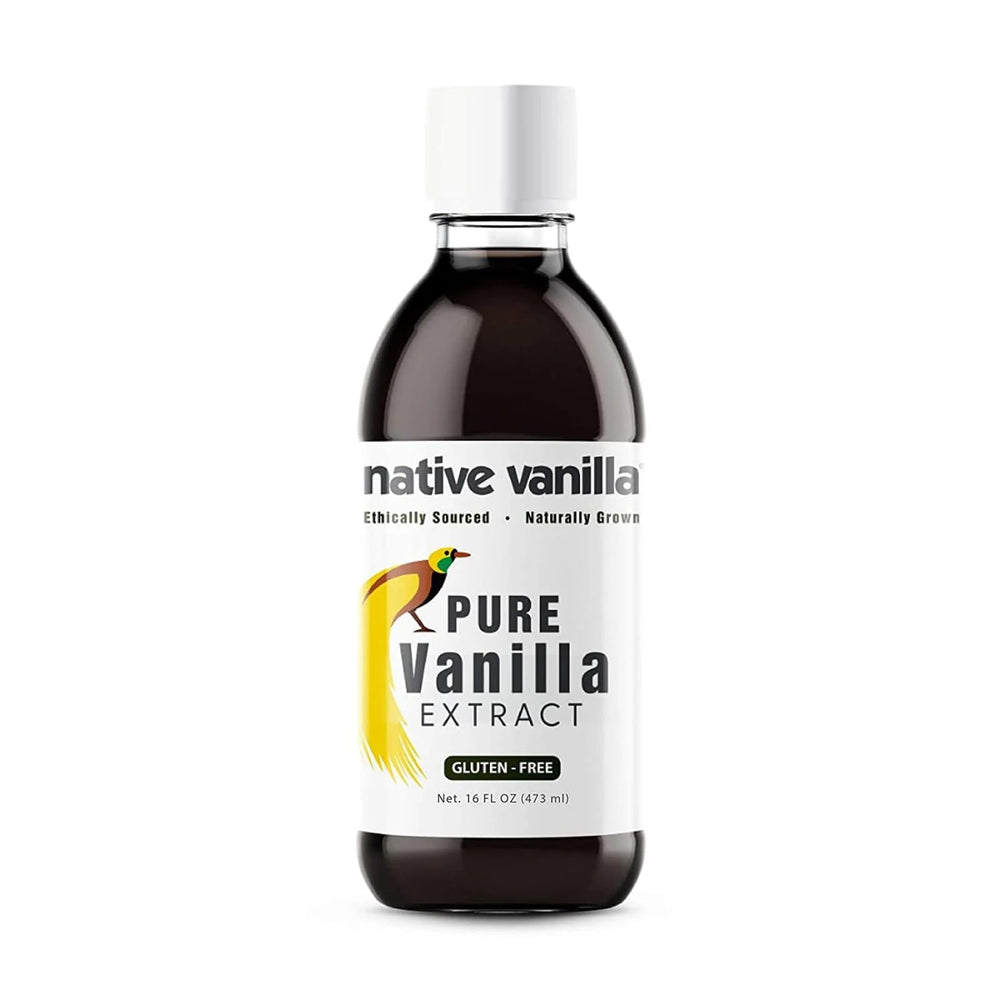 Native Vanilla 16oz bottle front, ideal for everyday baking