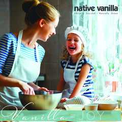 Native Vanilla vanilla flavor on a teaspoon for precise baking measurements