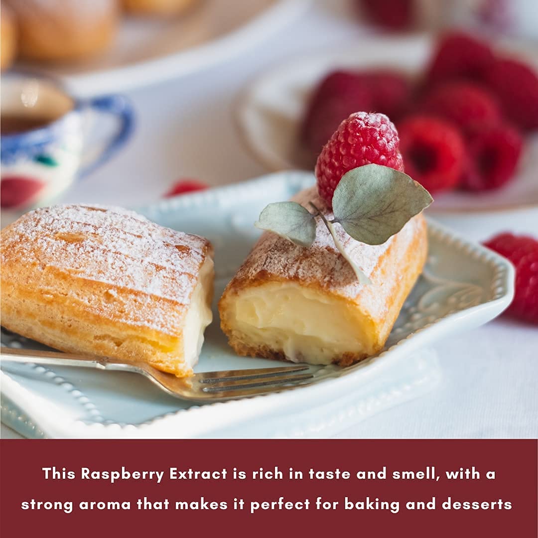 Pairs Native Vanilla raspberry extract with chocolate to enrich layered desserts.