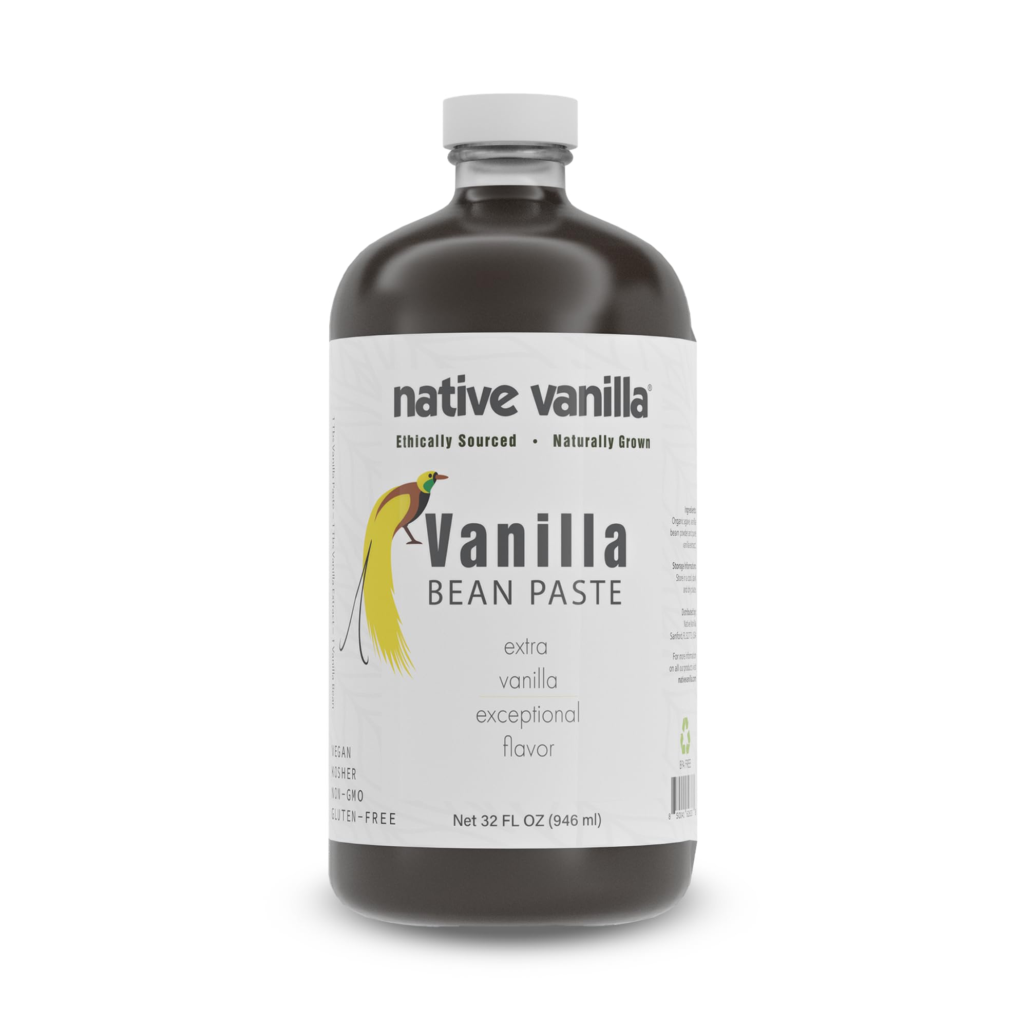 Native Vanilla Vanilla Bean Paste bottle reveals deep aroma and visible specks