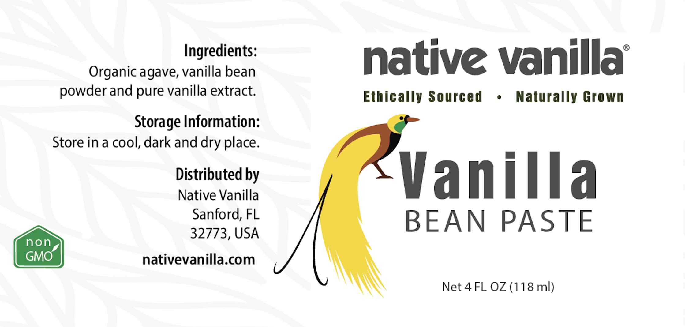 Native Vanilla vanilla bean paste specks closeup highlights real bean specks and visual appeal