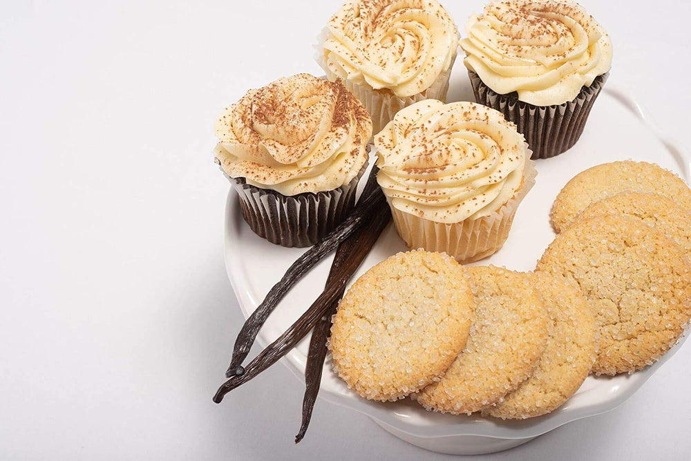 Native Vanilla extract drops in bowl for rich desserts