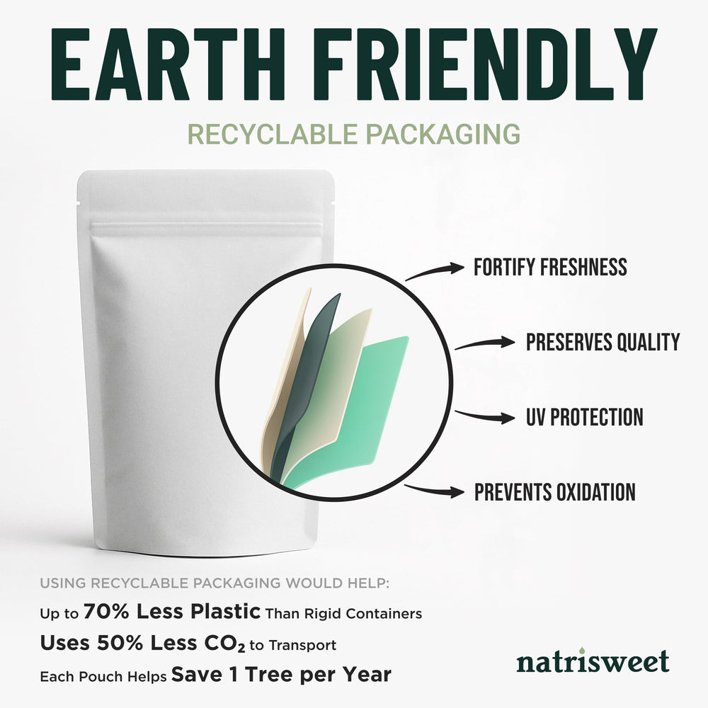 NatriSweet Zero-calorie sugar substitute in a small bowl for quick sweetening.