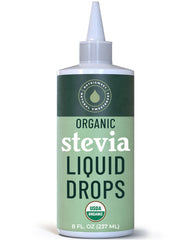NatriSweet Organic Stevia Liquid Drops bottle for zero-calorie, everyday beverages.