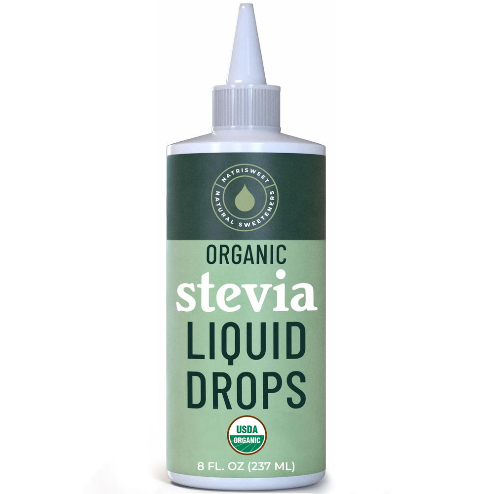 NatriSweet Stevia Drops close-up showing pure stevia extract.