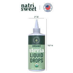 NatriSweet Stevia Drops in tea for natural, sugar-free flavor.