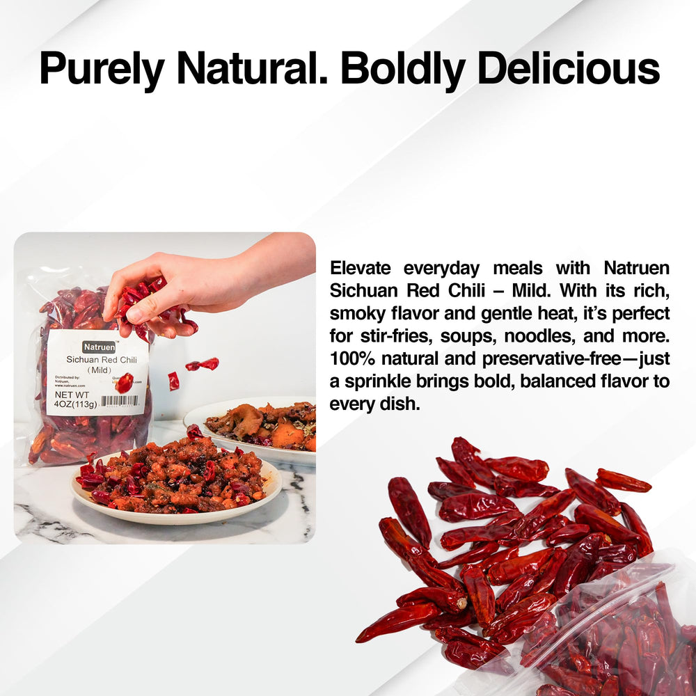 Natruen resealable bag of chili pods for freshness and ready-use