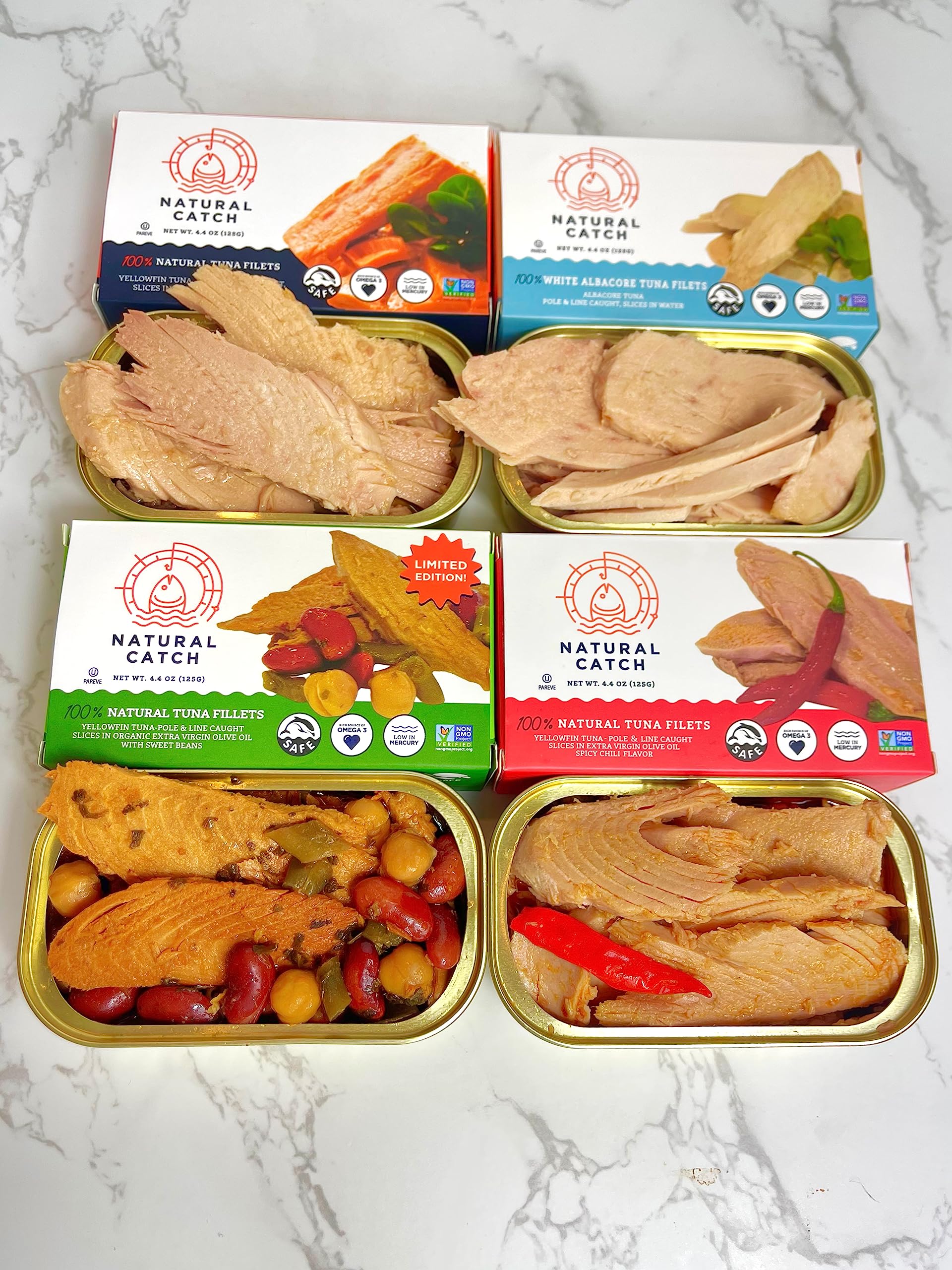 Natural Catch omega-3 rich tuna—supports heart-healthy cooking options.