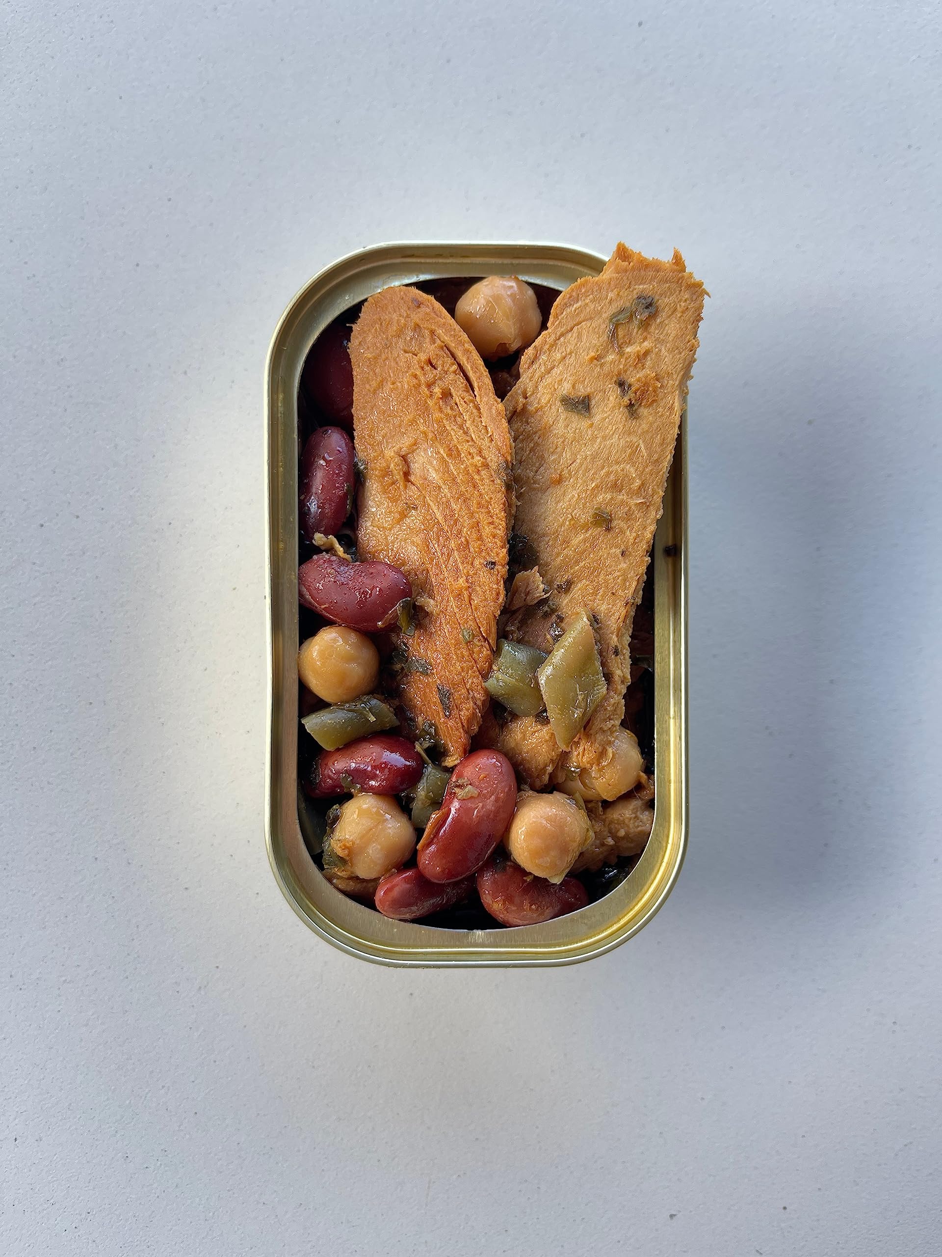 Natural Catch Sweet Bean tuna label closeup—distinctive flavor profile.