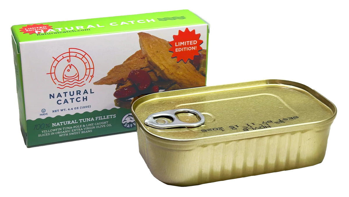 Natural Catch Yellowfin tuna filets hand-cut—premium protein for meals.
