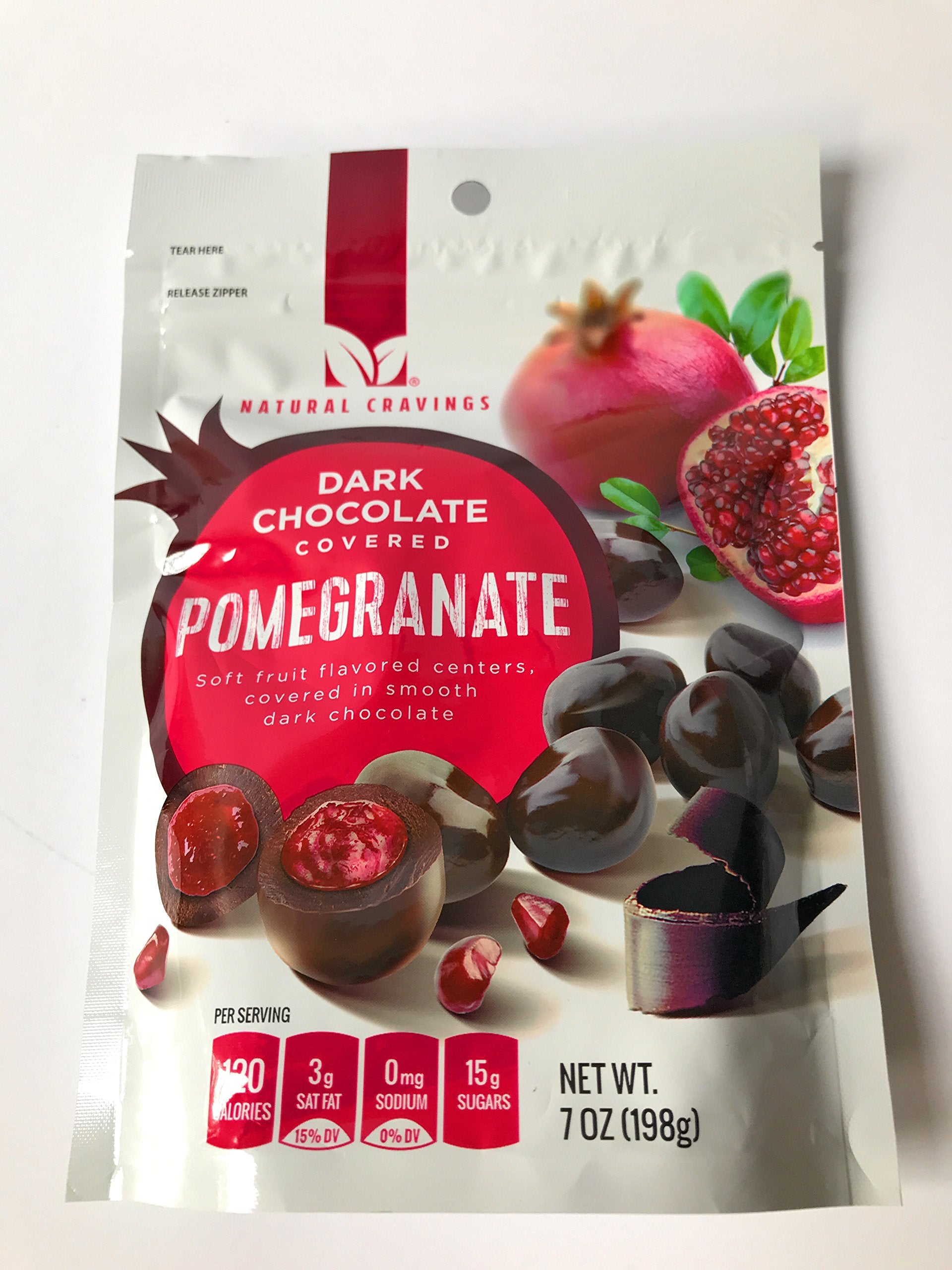 Natural Cravings Chocolate Covered Pomegranates serve plate, ideal sharing dessert.