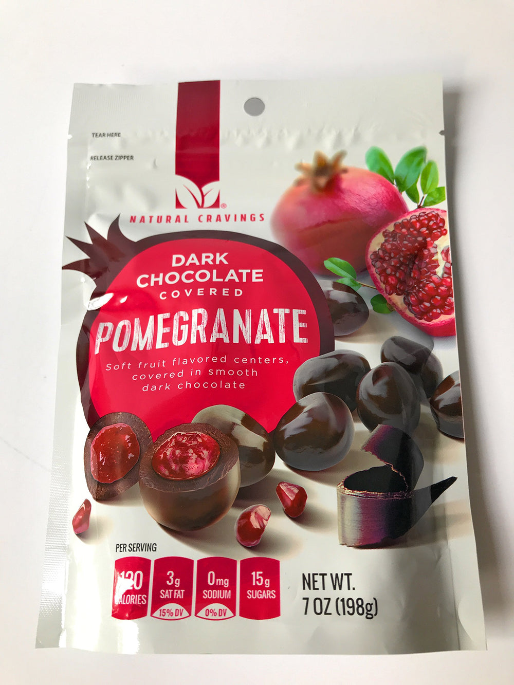 Natural Cravings Chocolate Covered Pomegranates serve plate, ideal sharing dessert.