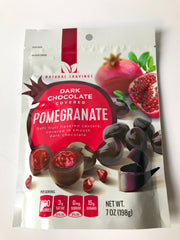 Natural Cravings Chocolate Covered Pomegranates serve plate, ideal sharing dessert.
