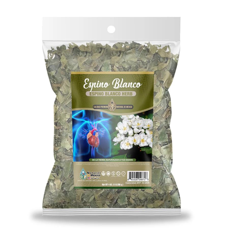 Natural de Mexico Espino Blanco herbal tea bag with hawthorn berry infusion for daily rituals