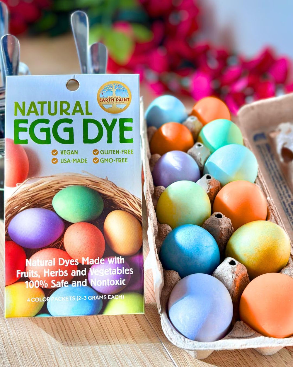 Natural Earth Paint beet dye for rich red eggs