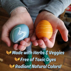 Natural Earth Paint purple carrot dye creates vibrant orange tones