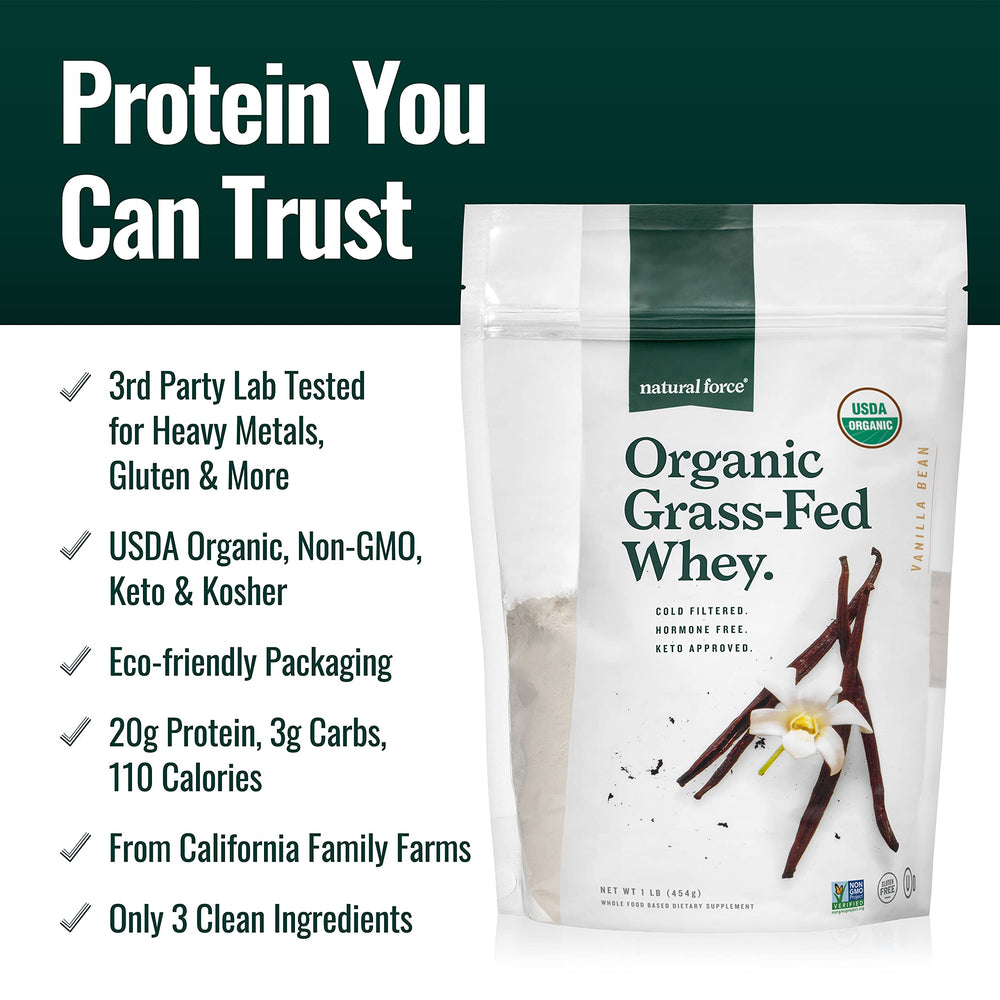 Natural Force BPA-free recyclable pouch highlighting eco-friendly packaging